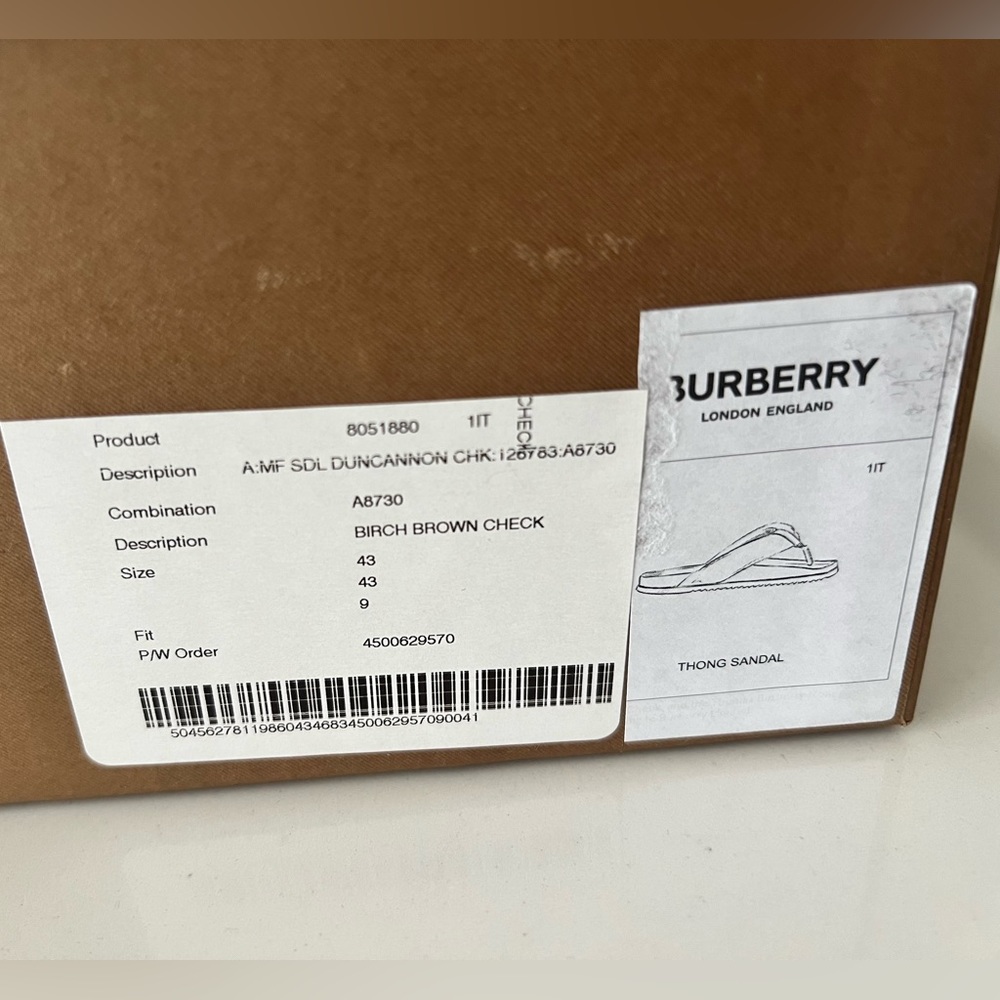Burberry Birch Check Flip-flops - Picture 10 of 12